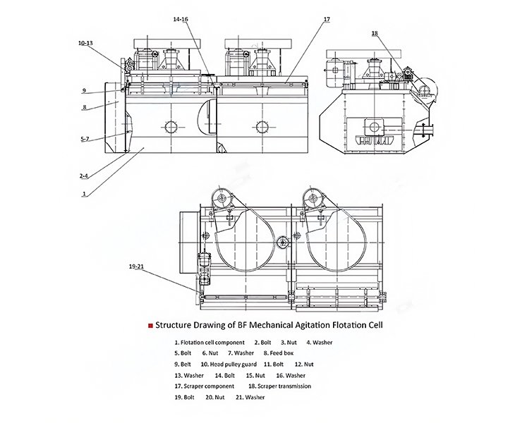 BF Flotation Cell Inner Structure