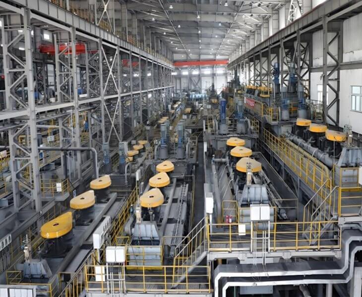 usine de cellules de flottation