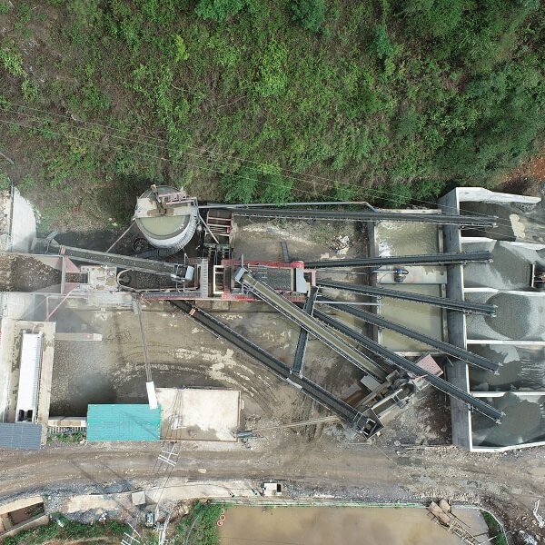usine de concassage à mâchoires de pierre de Sandreck