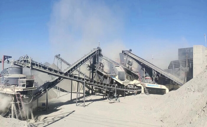 Modular sand making production line case