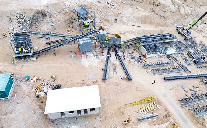 Ligne de production de sable du Xinjiang